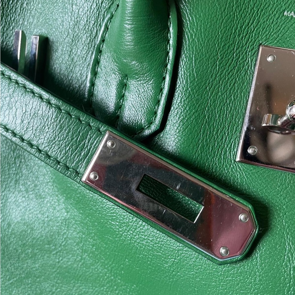 Hermes Birkin 30 Swift Green Vert Bengale PHW Bag - Picture 5 of 13